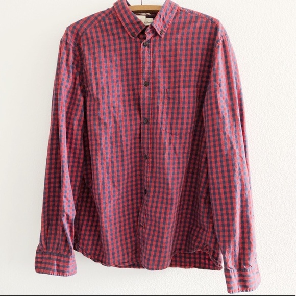 H&M Other - H&M Plaid Regular Fit Button Down Shirt Mens XL